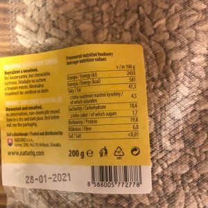Slnečnicové jadierka BIO 200g